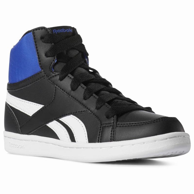 Tenisi Reebok Royal Prime Mid Baieti Negrii/Albi Romania PE6885ZX